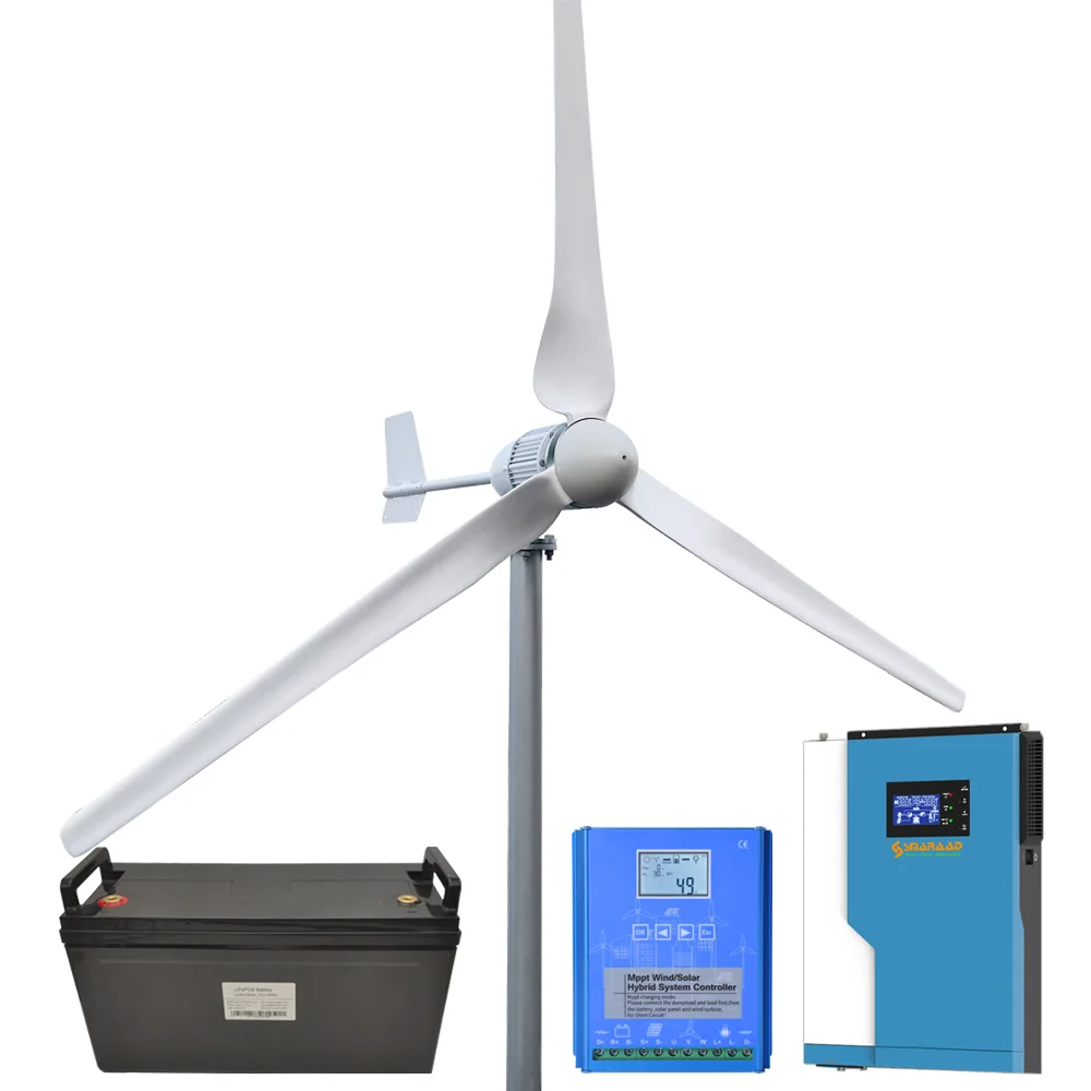 

Fast Delivery In Poland 5000w Horizontal Wind Turbine Generator 48v 96v Low RPM Windmill With Controller Free Power