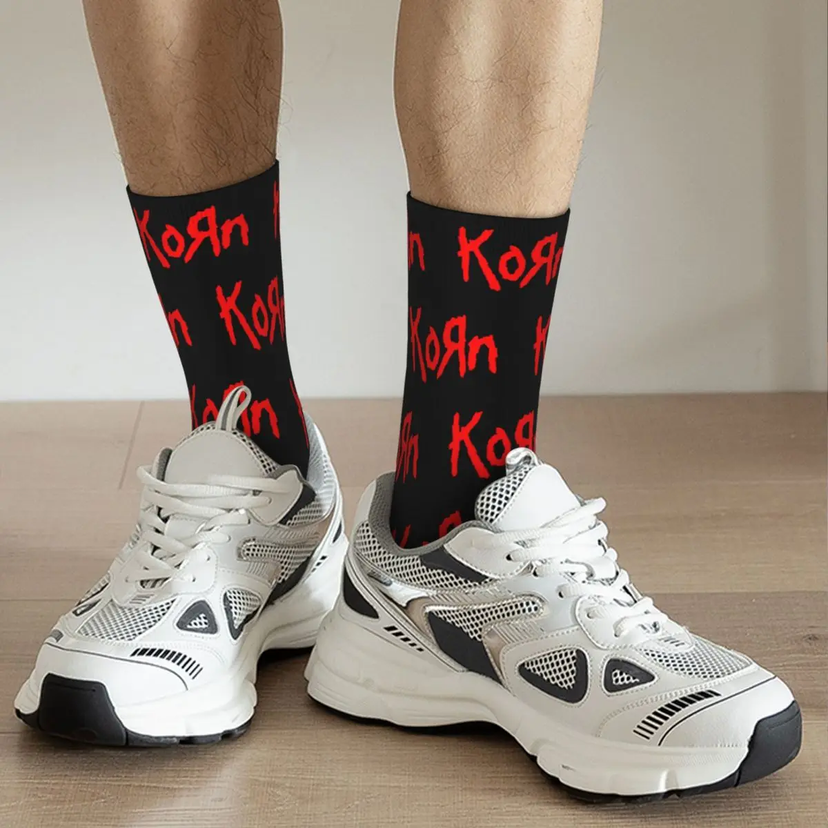 Men Women Heavy Metal Korn Band Rock Music Punk Socks Super Soft Funny Happy Socks Novelty Accessories Middle Tube Crew Socks