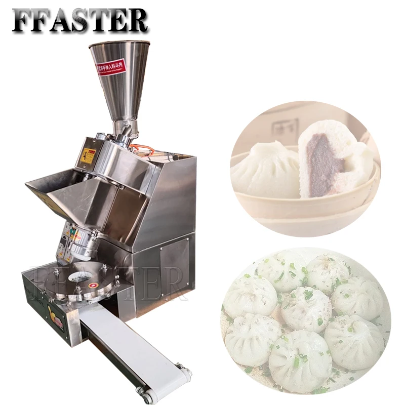 High Efficiency Baozi Bun Maker Machine Automatic Soup Dumpling Grain Product Momo  Making Machine