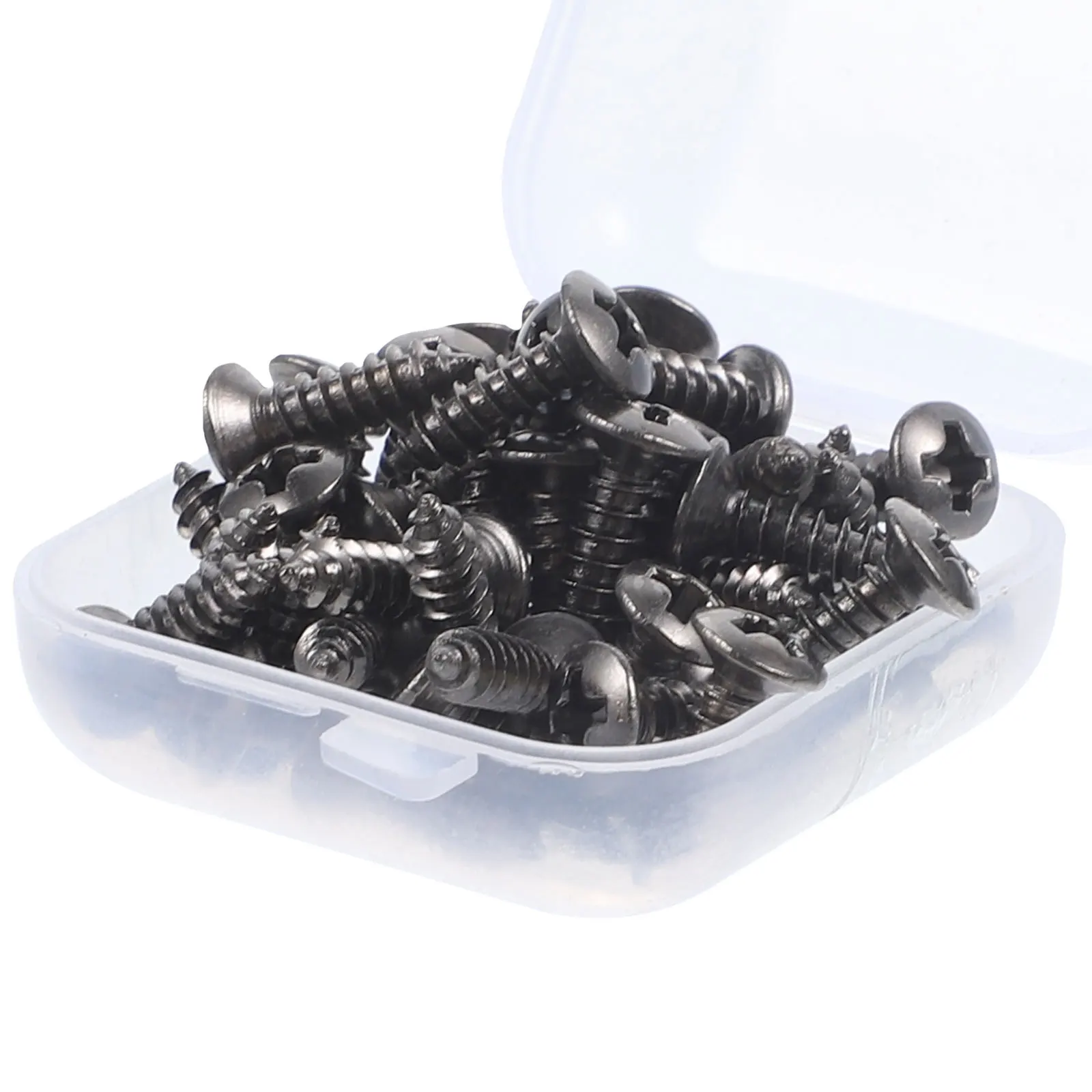 

50Pcs Pickguard Mounting Screws 3x12mm Iron Fasteners for Electric Guitar Bass Panel Parts Trendy Secure Attachment