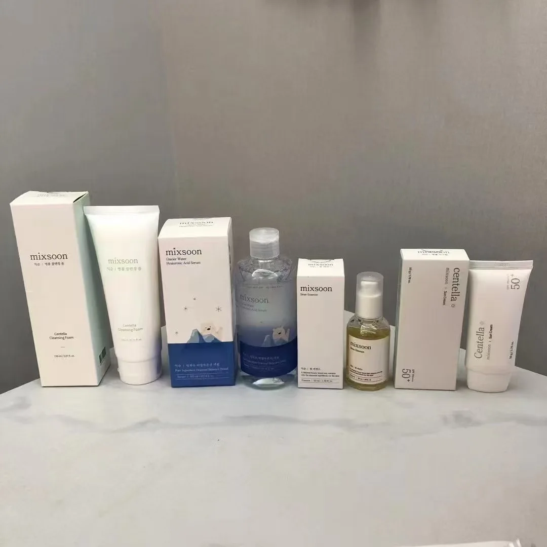 Crema de frijol Mixsoon coreana, esencia, protector solar, limpiador Facial Centella, hidratante, calmante, mejora la elasticidad de la piel, Control de aceite
