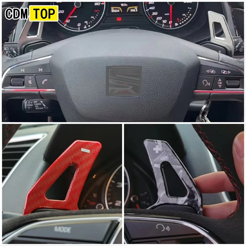 Paddle Shift For Seat Leon ST 5F FR Cupra Ateca Ibiza 6P Arona Tarraco Alhambra Steering Wheel Shift MK3 4 Extension Accessories