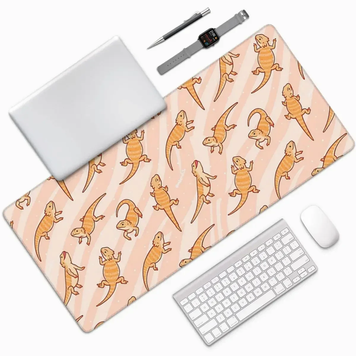 Большой коврик для мыши с бородатыми драконами, компьютерная клавиатура, коврик для мыши, геймерский коврик для ноутбука, офисные аксессуары, настольные коврики