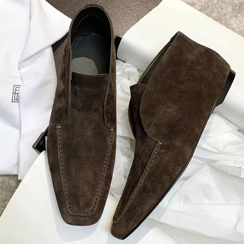 

Лоферы для женщин. Замшевая повседневная спортивная обувь на плоской подошве. Дизайнерская обувь 2026. Новые уютные модельные кроссовки. Весенний бренд Fad Mujer Zapatillas.