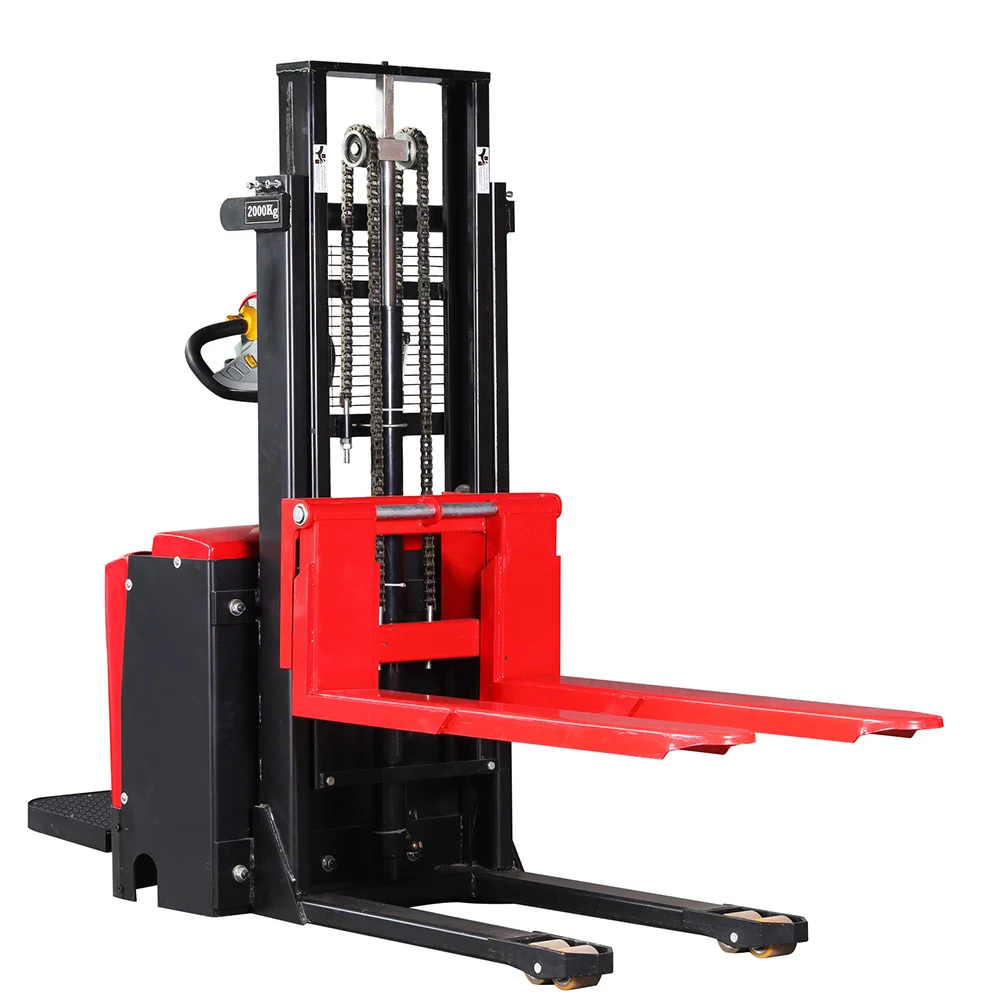 Semi-electric Pallet Stacker Fully Automatic Battery Hydraulic Manual Lift Stacking Forklift