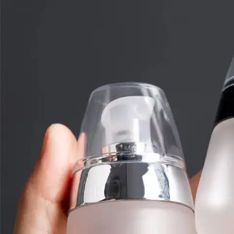 真空すりガラスボトル空の詰め替え容器 30 ミリリットルメイクアップ化粧品フェイスクリームローションジャー軟膏ポンプトラベルボトル