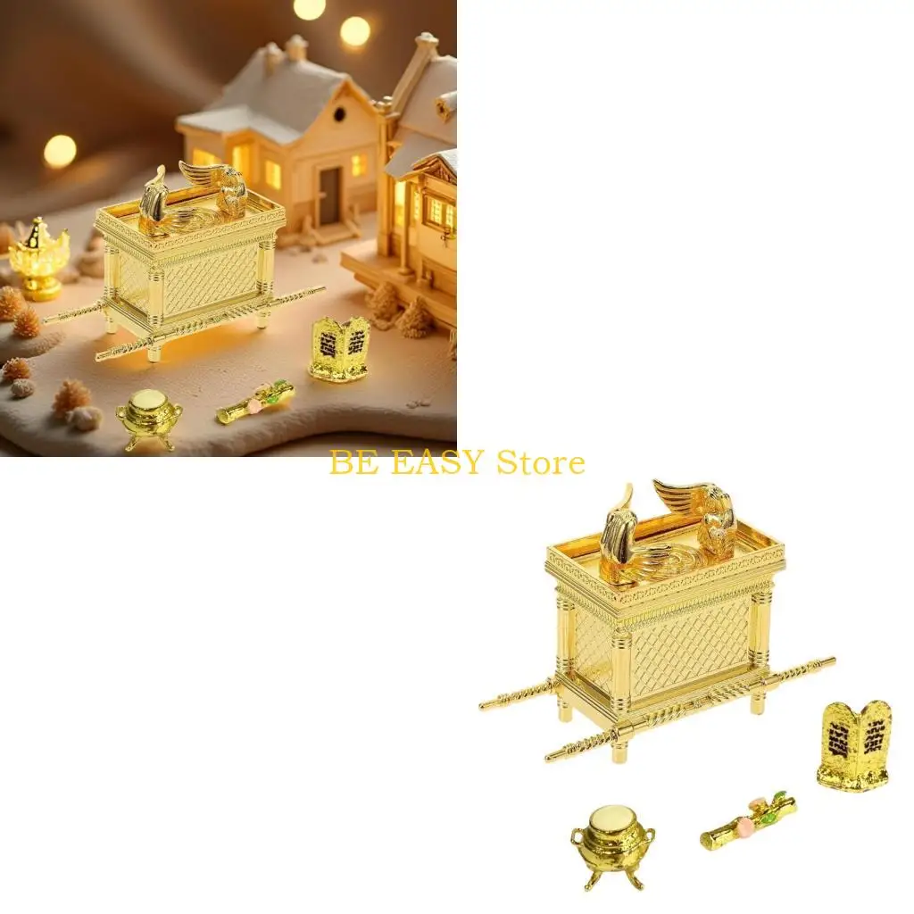 E28F Ark of the Covenant Replicas Model Ornament Elegant Israeli Cabinet Home Decors