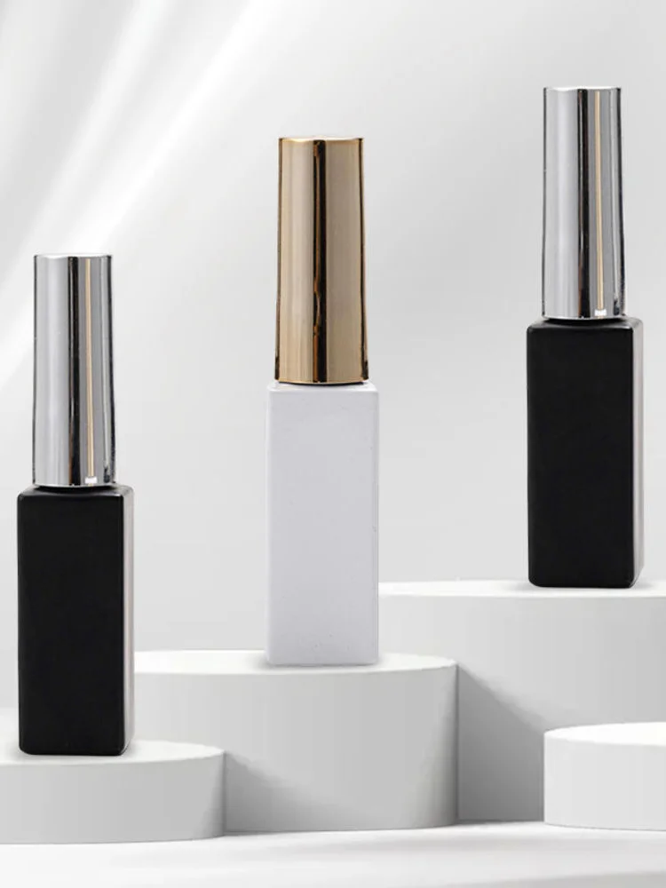 Mini bouteilles de vernis à ongles de 7.5ml, avec brosses, récipient en verre pour Gel, Pot cosmétique vide rechargeable, distributeur d'huile de beauté pour manucure