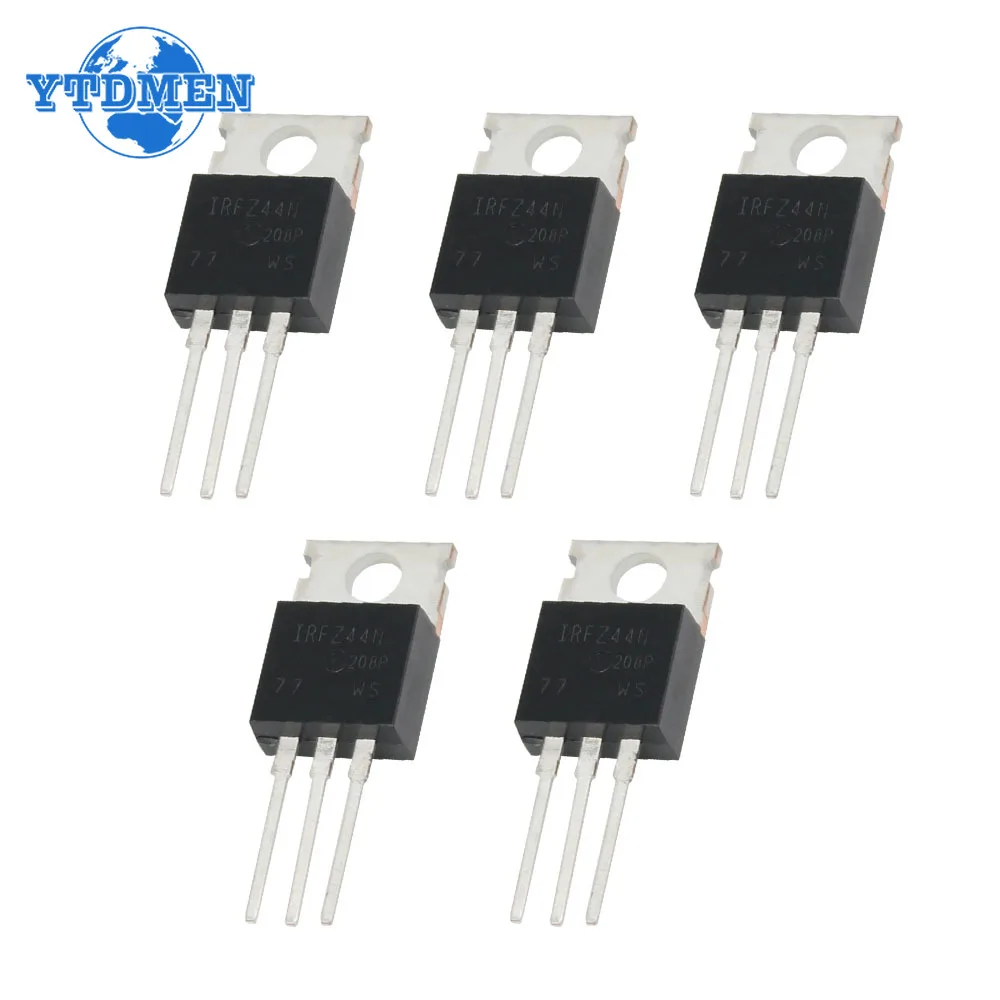 5/10PCS IRFZ44N TO-220 IRFZ44 MOSFET Transistor 55V 49A IRFZ44NPBF Field Effect Transistors Kit