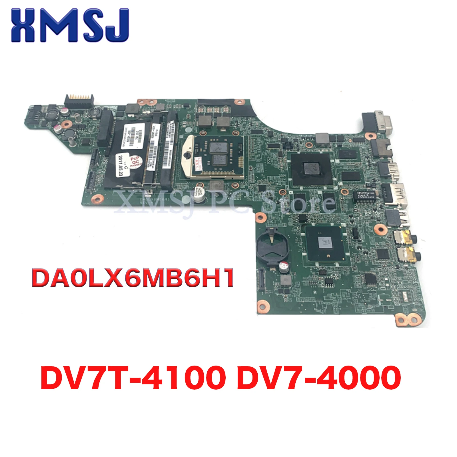 

For HP Pavilion DV7T-4100 DV7-4000 605321-001 DA0LX6MB6H1 Laptop Motherboard HD5650 GPU DDR3 Main Board Full Test