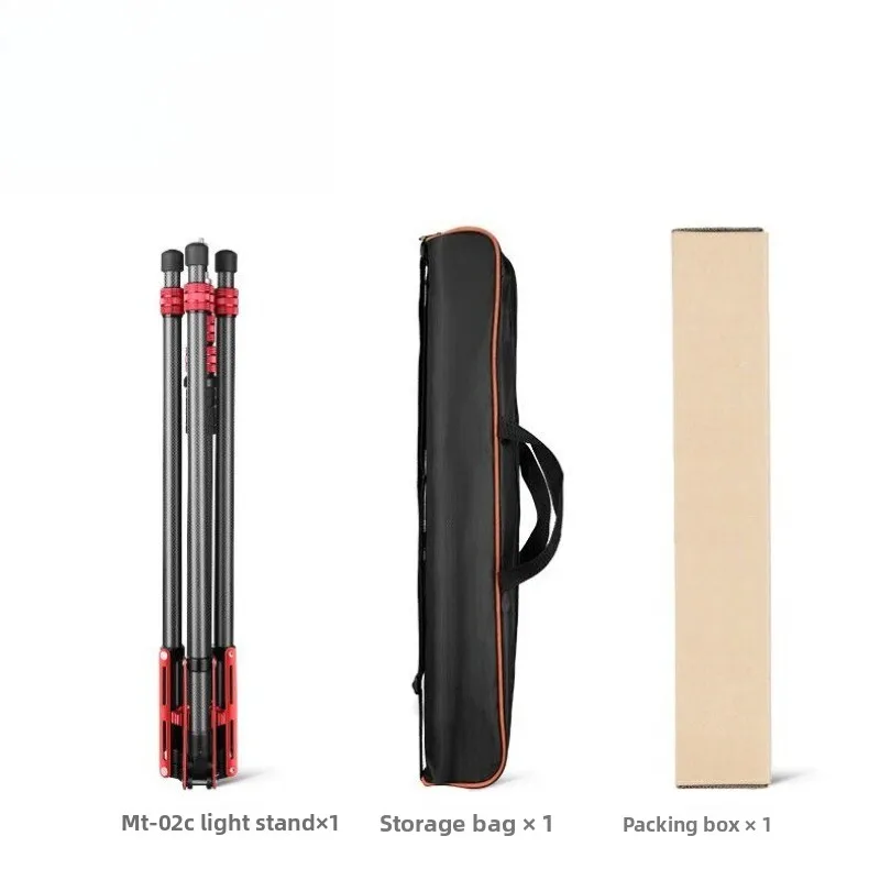 

MT02 Carbon Fiber Portable Light Stand Tripod Studio Photography Fill Light Triangle Stand Flash Stand