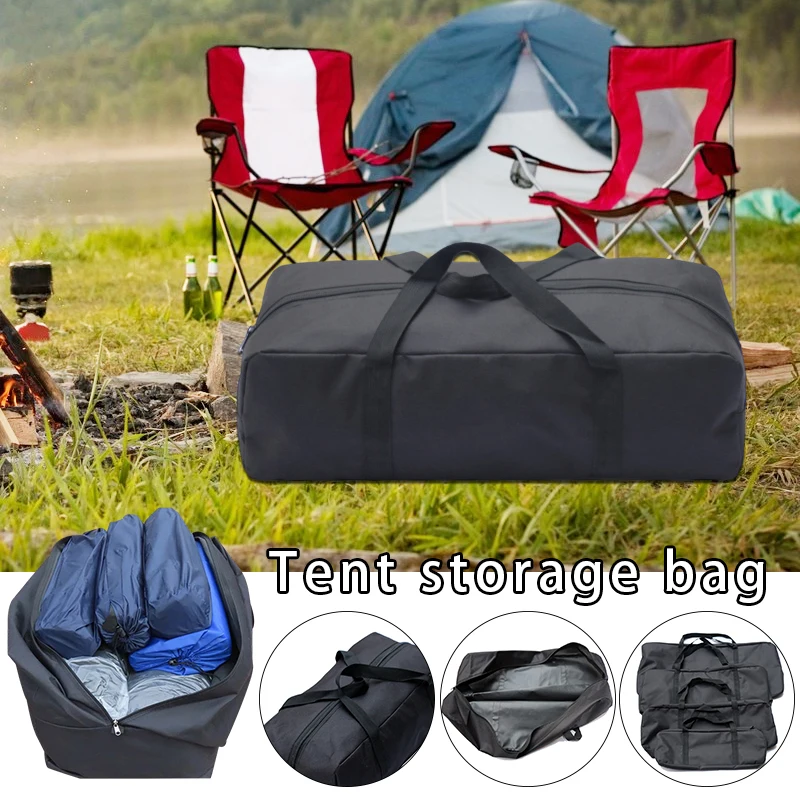 

Oxford Cloth Storage Tool Bag Outside Awning Pole Storage Bag Tent Bag Large Capacity Luggage Bag for Camping Hiking Picnic