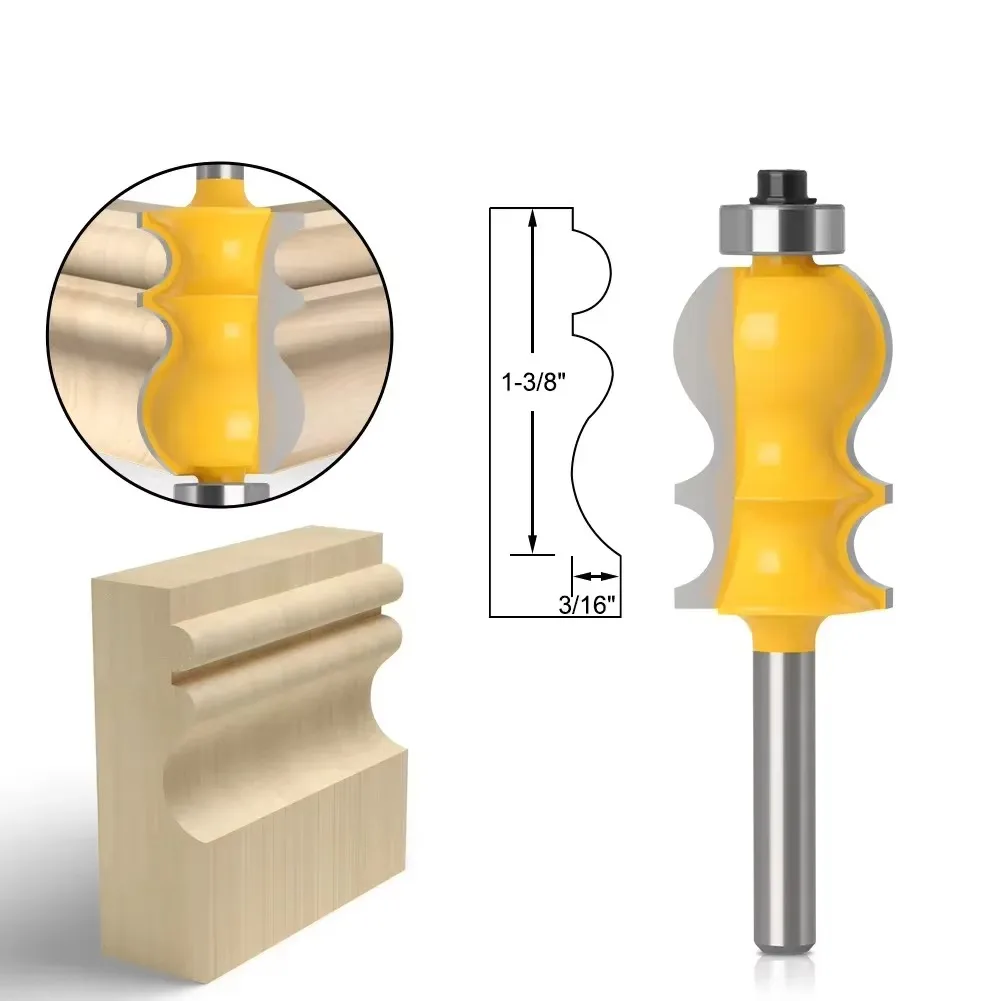

1PC 6mm 1/4 Shank Special Moulding Bit Carbide Molding Router Bit Trimming Wood Milling Cutter for Woodwork Cutter Power Tools