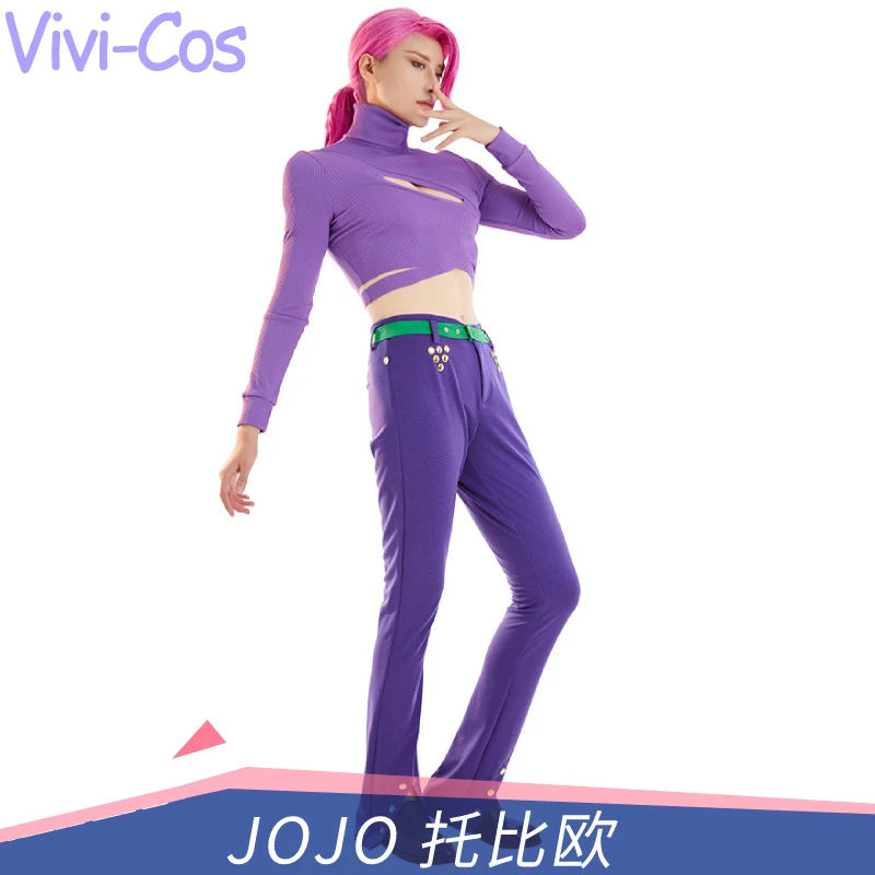 

Vivi-Cos Game JoJo's Bizarre Adventure Vinegar Doppio Cool Cosplay Halloween Men's Costume Role Play Party Carnival S-XL