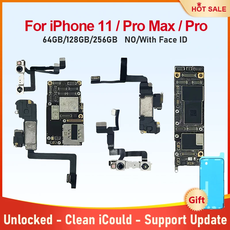 iPhone 11 Pro Max Motherboard Unlocked with Face ID
