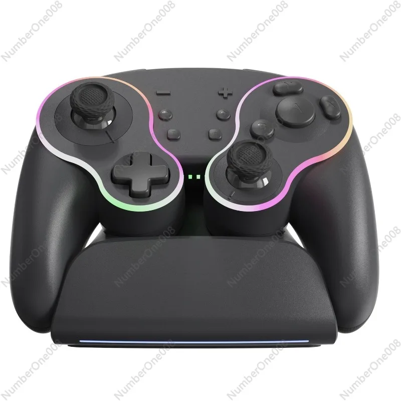 Mechanical button gamepad with wireless charging base