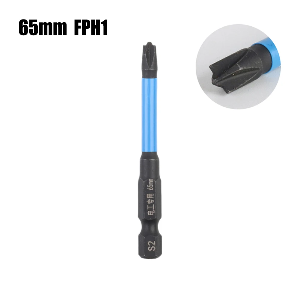 Magnetic Special Slotted Cross Screwdriver Bit For Electrician Alloy Steel Batch Head Screwdriver FPH1 FPH2 FPH3 65-150mm Tools