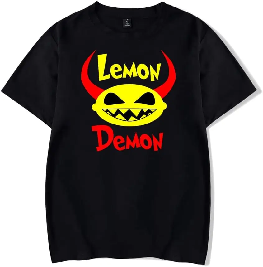 Lemon Merch Demon T-Shirt Merch Men Short Sleeve Women Funny Tee Unisex Harajuku Tops