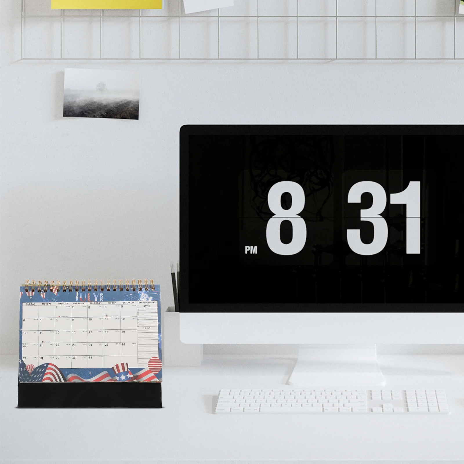

Настольный календарь, бумажные календари с подставкой, ежедневное украшение для ноутбука, флип-утюг для эстетики