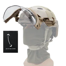 Casco táctico MICH VULPO airsoft visor abatible antiniebla