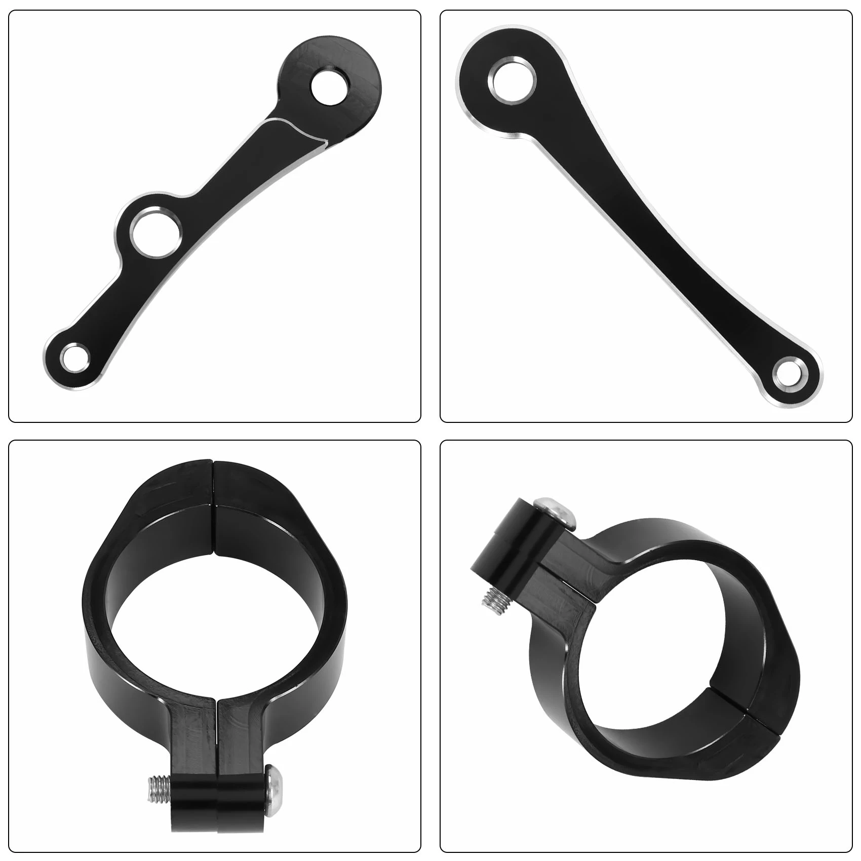 

ABXN-Motorcycle Headlight Brackets Models 39Mm / 41Mm (Universal) Fork Tube Diameter Universal Fit For Honda / Kawasaki / Suzuki