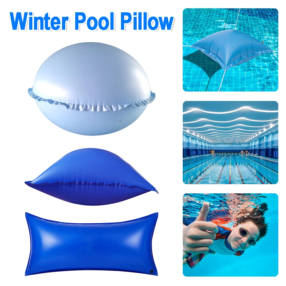 PVC Ice Equalizer Air Pillow Ultra Thick Winter Closing Pool Pillow Cold-Resistant with Rope for Winterizing Support Pool Covers