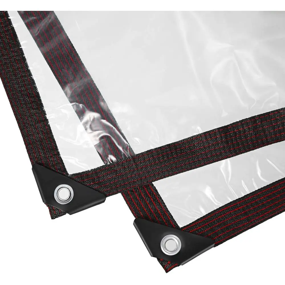 

Прозрачные водонепроницаемые тенты для тяжелых условий эксплуатации, 20 x 10 футов, для сада и улицы, с люверсами, из прозрачного винила