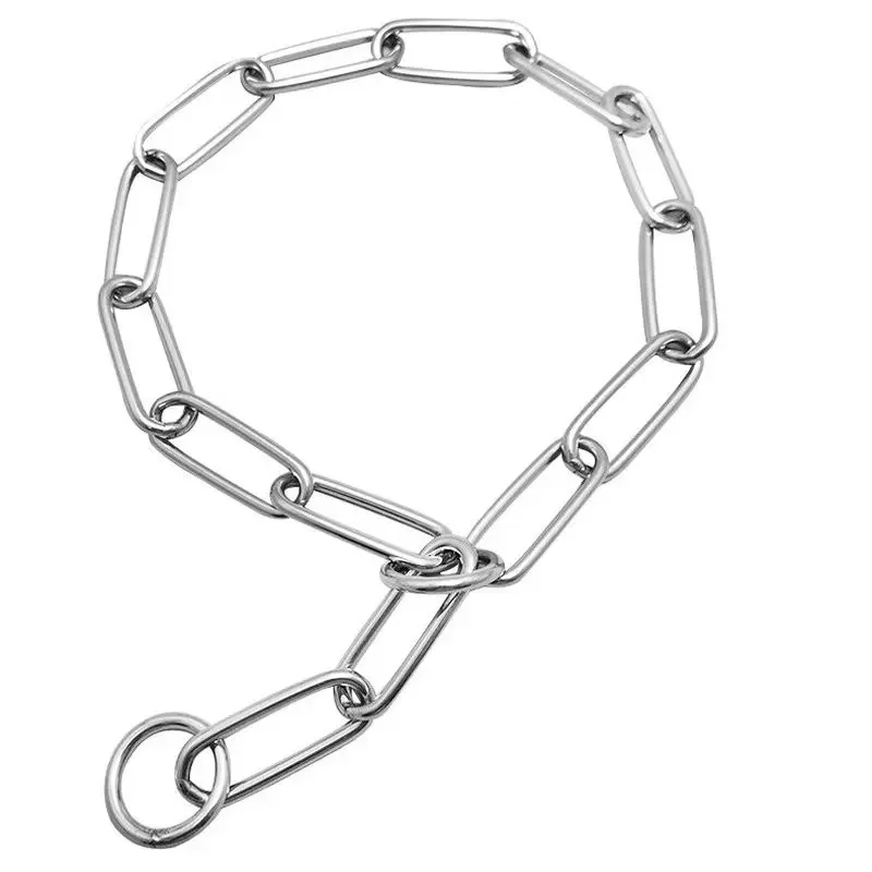 

Классическое шоу-качество, прочная однотонная цепочка для собак из нержавеющей стали, поводок для собак, ошейник из нержавеющей стали, P-цепочка, специально для средних гигантских собак