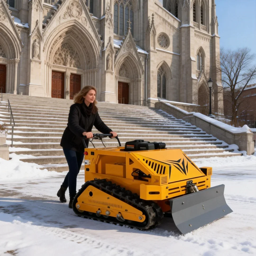 Customized Thickened Widened Crawler Lawn Mower - CE EPA Certified Wireless Remote Control Self-Propelled Farm Robot