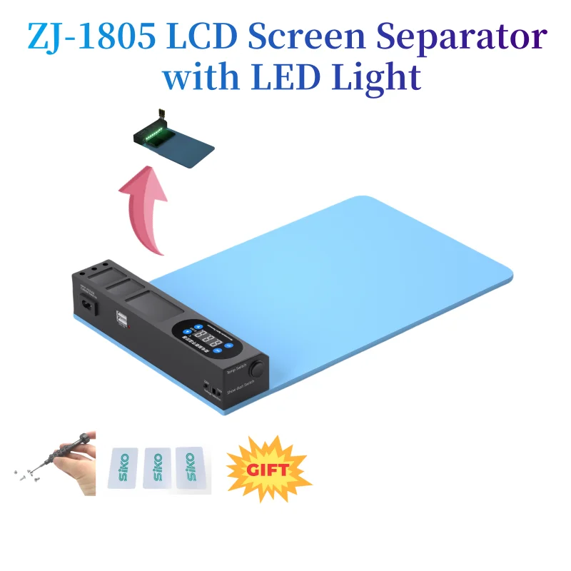 ZJ-1805B 15inch Big Panel LCD Screen Splitter Magnetic Soft Heating Stage Separator Mat For iPhone iPad LCD Screen Separator Pad