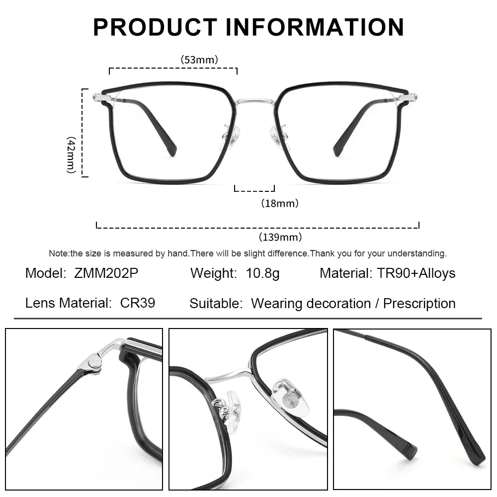 

KUXA (M) Ретро титановая квадратная оправа, прогрессивные очки для чтения по рецепту, синий световой фильтр, мужские оптические очки для близорукости