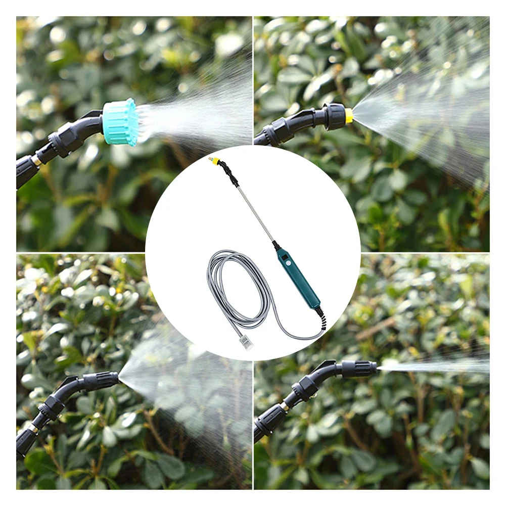 

2400mAh Battery Powered Sprayer Wand with Battery Indicator Electric Sprayer Telescopic Wand Portable Spray Wand for Gardening