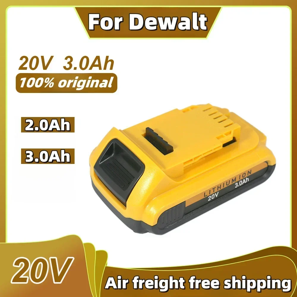 

20V 2000/3000mAh DCB200 Li-ion Rechargeable Power Tool Battery for Dewalt DCB203 DCB181 DCB180 DCB200 DCB201 DCB201-2 L50