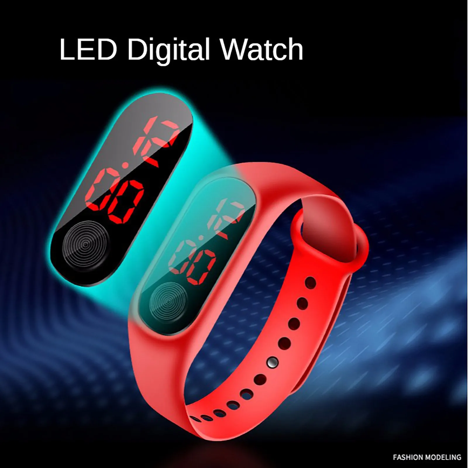 LED Screen Outdoor Sports Children Electronic Watch Women Men Silicone Strap Fitness Wristwatch Student Clock Relogio