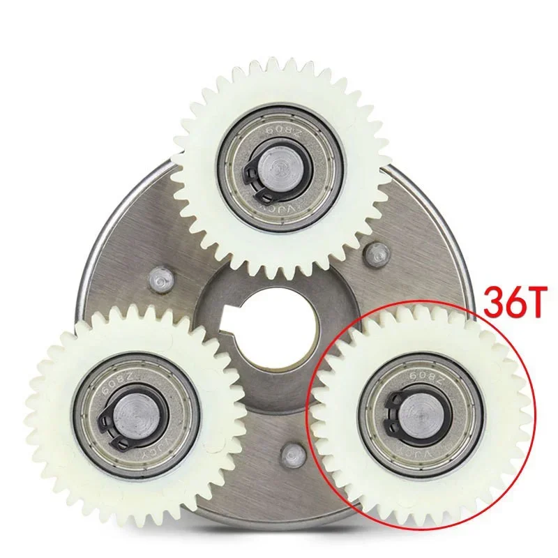 36T Ebike Planetary Hub 38mm MXUS Clutch Planetary Gear Replacement Part for Bafang Motor Electric Vehicle