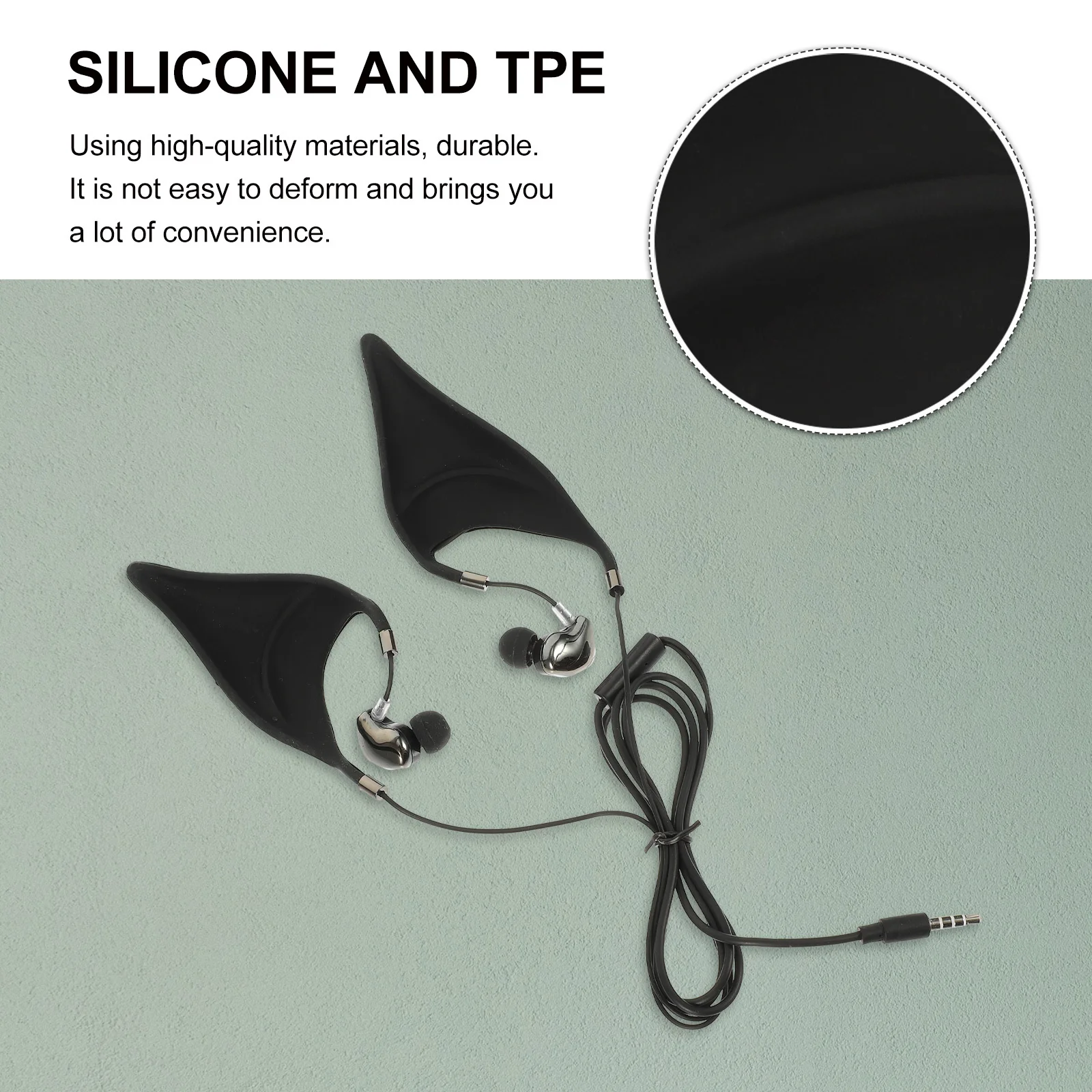 엘프 스타일 유선 이어폰 마이크 내장 소음 차단 이미지