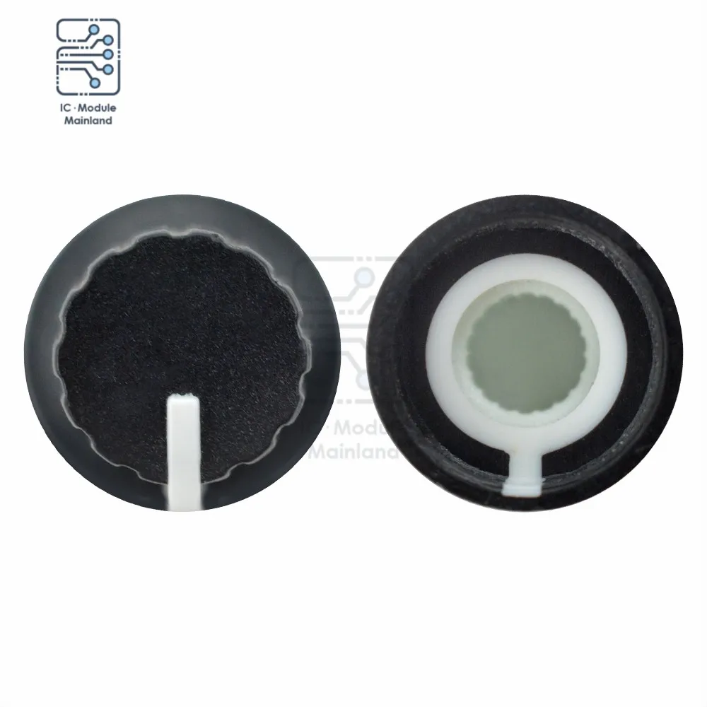 5PCS/Lot Dia. 6mm Thread Shaft Rotary Potentiometer Control Knob for Electric Guitar Acrylic Volume Tone Plastic Cap