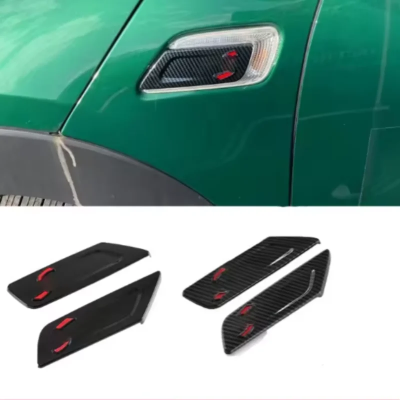 

For BMW Mini Clubman F54 2022-2023 Car Accessories Carbon Fiber Style Air Flow Vent Fender Trim Badge