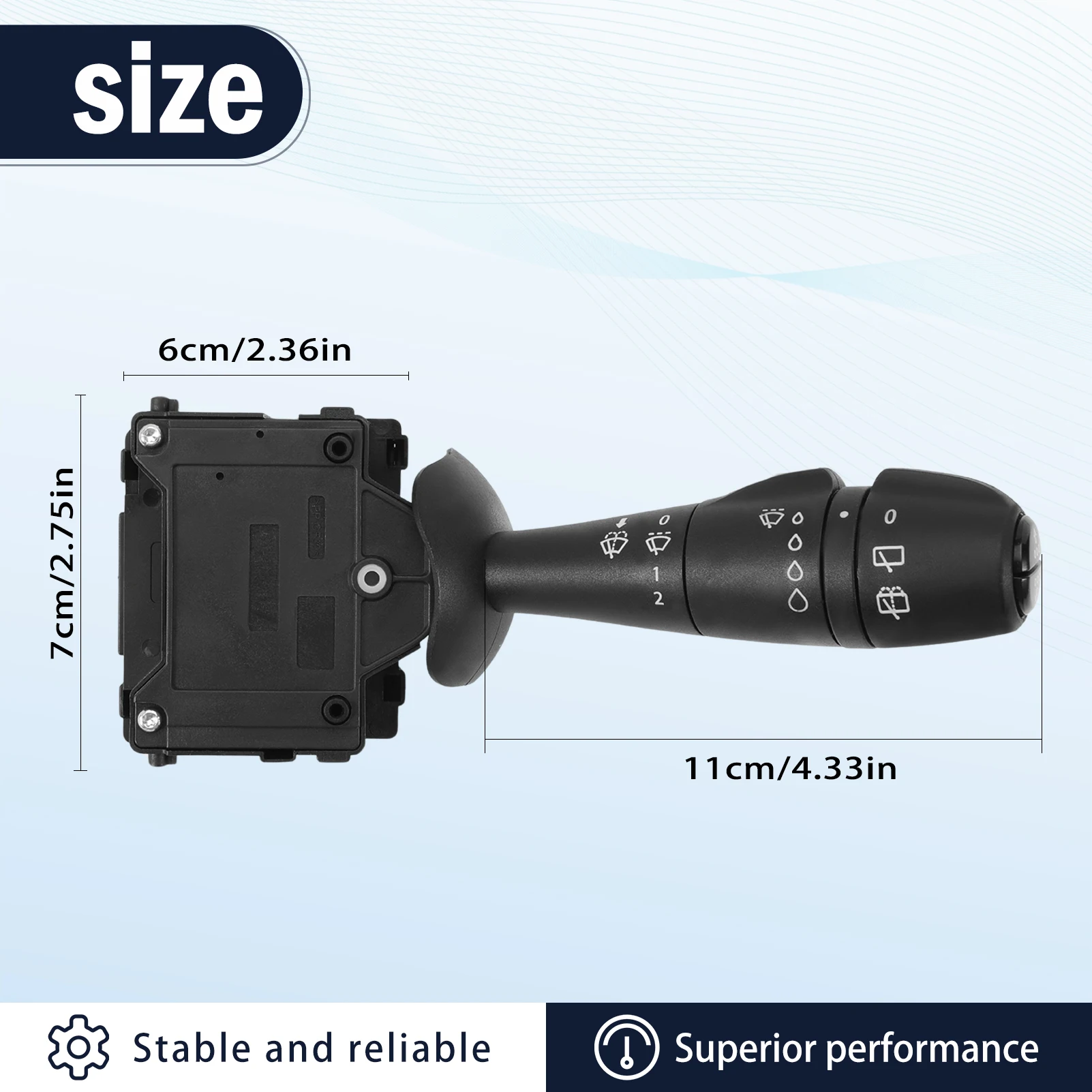 8201168013 Steering Column Switch Wiper Switch for Renault Captur Clio IV Trafic III 12  Wiper Switch for Clio 4