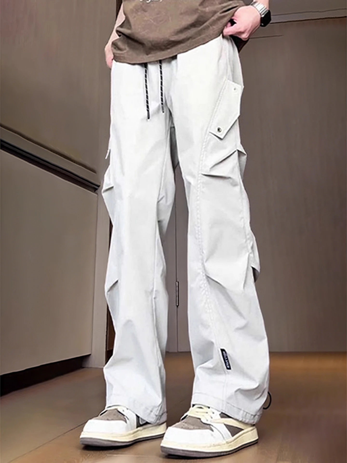 

Брюки-карго мужские прямого кроя цвета хаки, ветрозащитные, водонепроницаемые, с удлинением ножек, в стиле American Blade, Softell Jaet