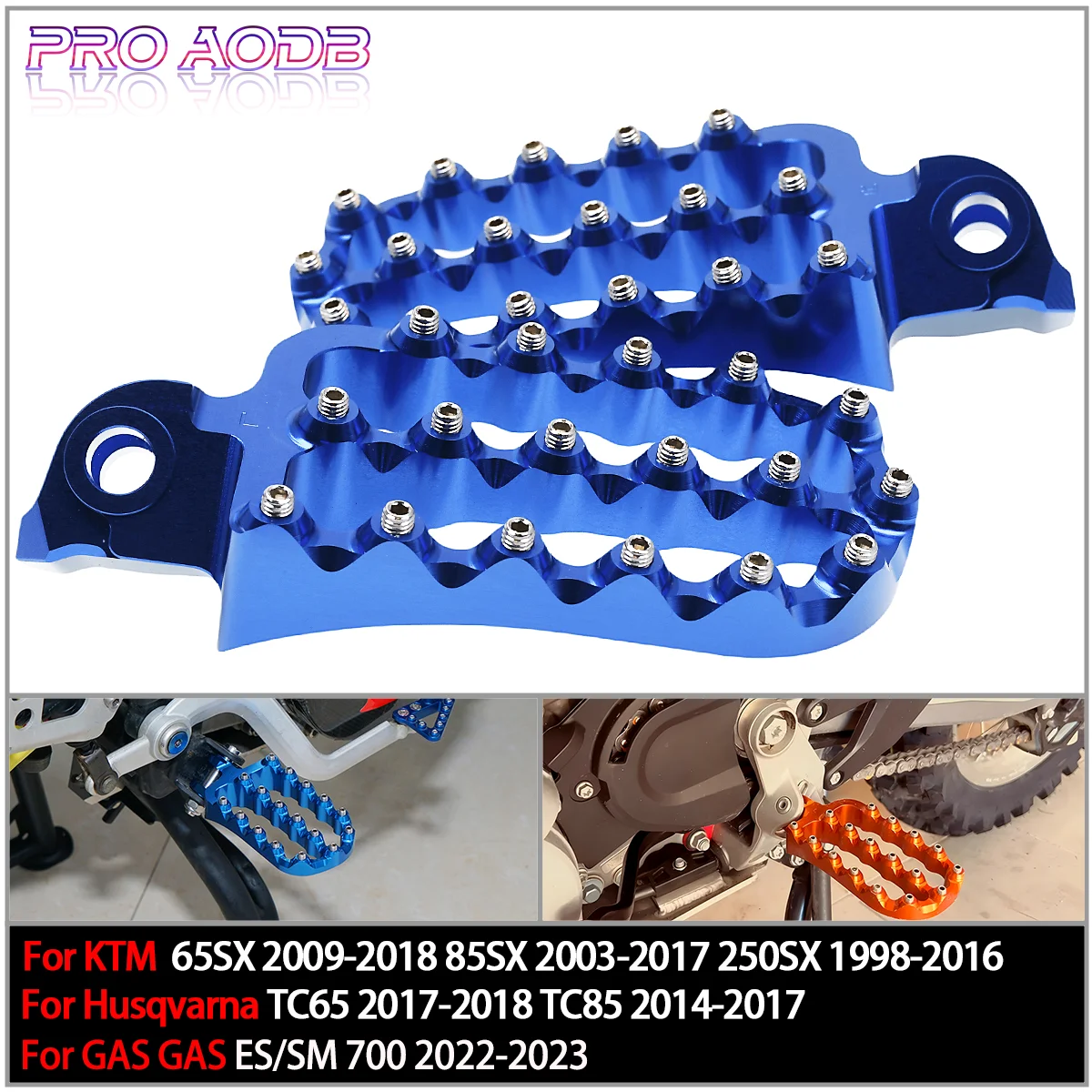 

Motorcycle Foot Pegs FootRest For KTM XC EXC EXC-F SX SX-F EXCF SXF 125-500 For Husqvarna TC FC TE FE TX FX 2005-2019