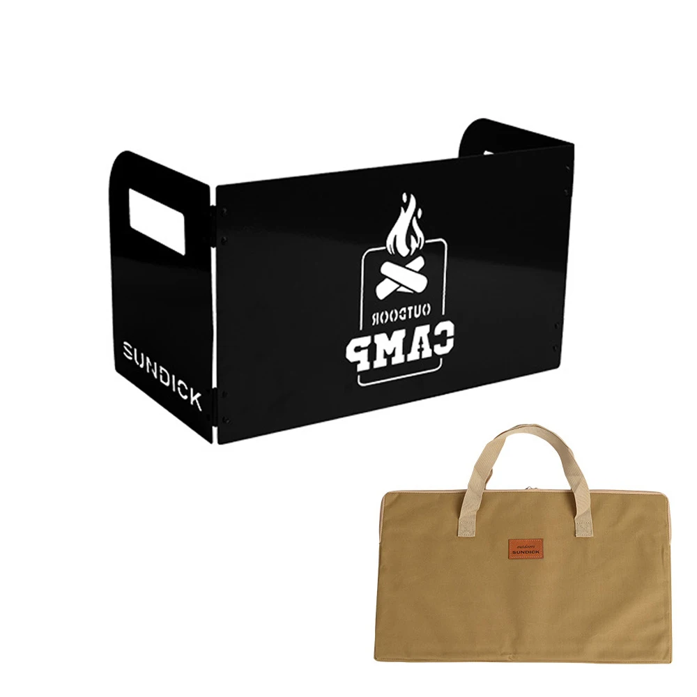 

Лобовое стекло печи из углеродистой стали, уличная плита, складная 3-плита, легкая ветровое стекло печи из углеродистой стали