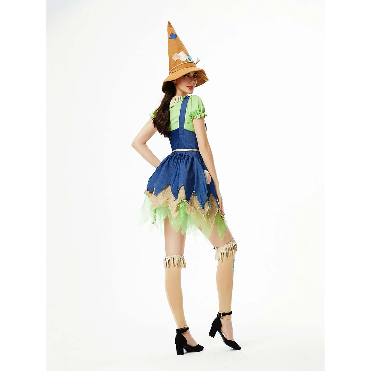 Adult Halloween Party Cosplay Wizard Of Oz Women\'s Scarecrow Costume