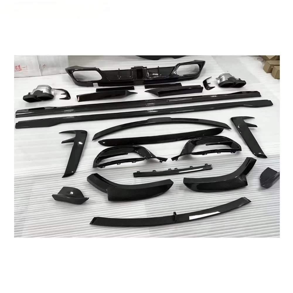 

High Quality S680 Ms Style Bumper Front Lip Diffuser Suitable for Mercedes Maybach W223 Carbon Fiber Body Kit