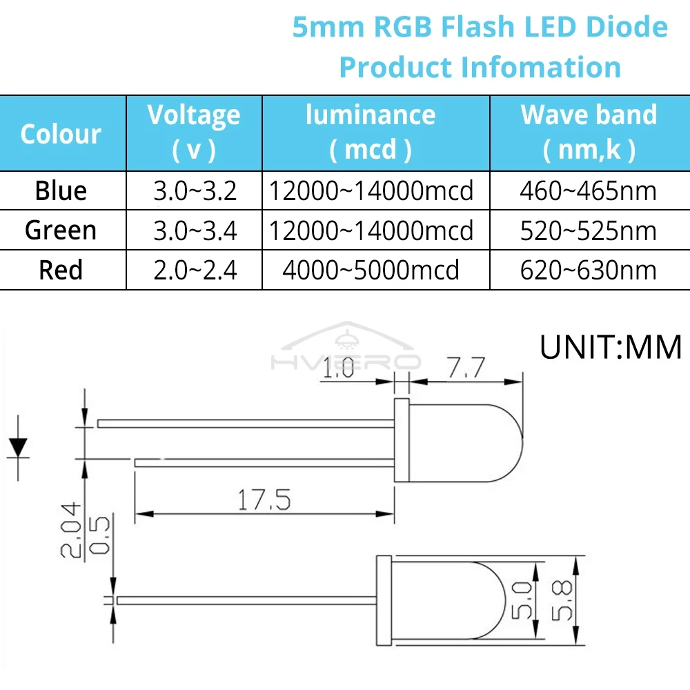 100 قطعة F5 5 مللي متر حبات ضوء مستديرة بطيئة RGB سريع فلاش ديود Led قوس قزح متعدد الألوان أحمر أخضر أزرق انبعاث المياه واضح مصباح
