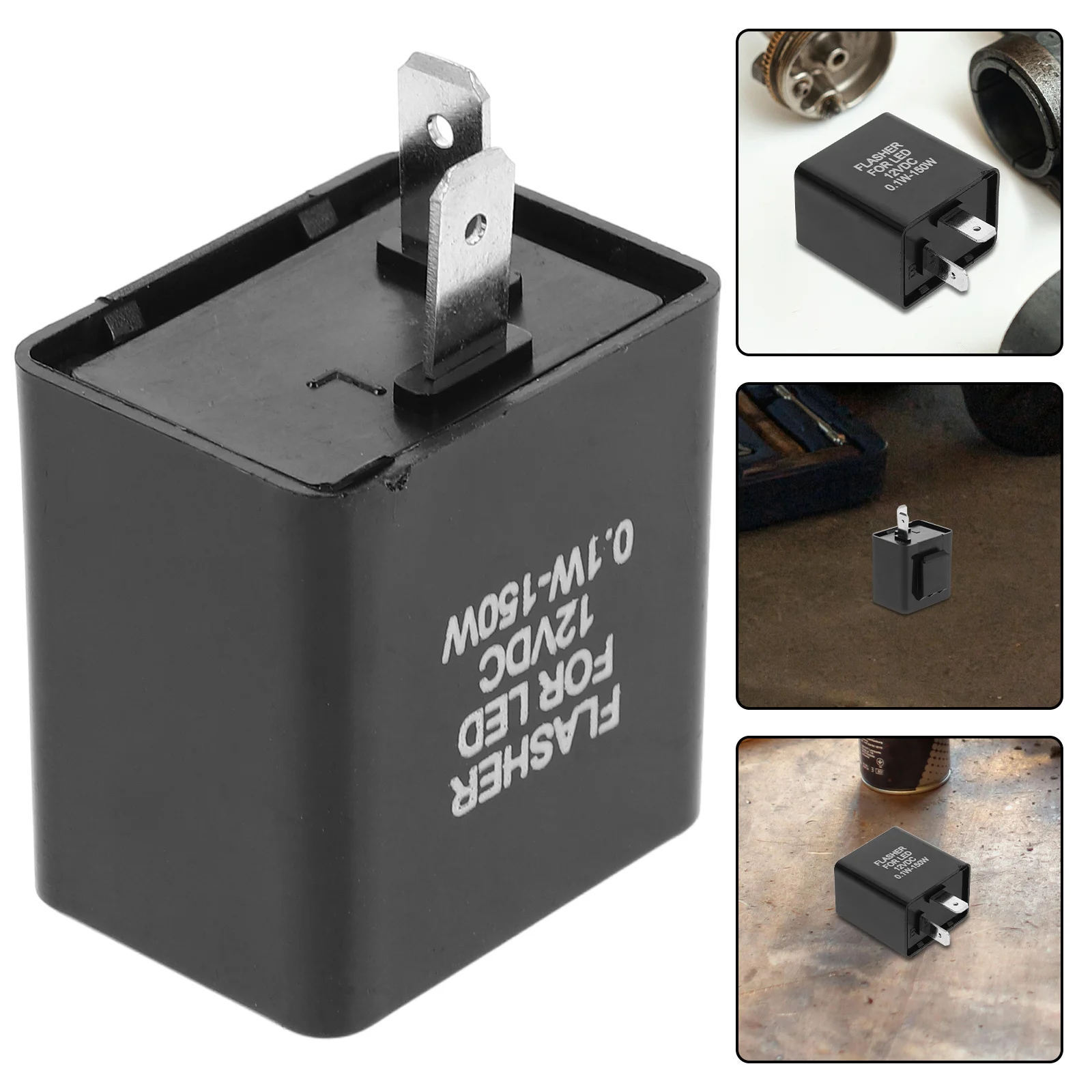 

Led Flasher 2-Pin Motorcycle Turn Signal Relay Stable Current Output For Night Riding Outdoor Adventures Flasher Relay