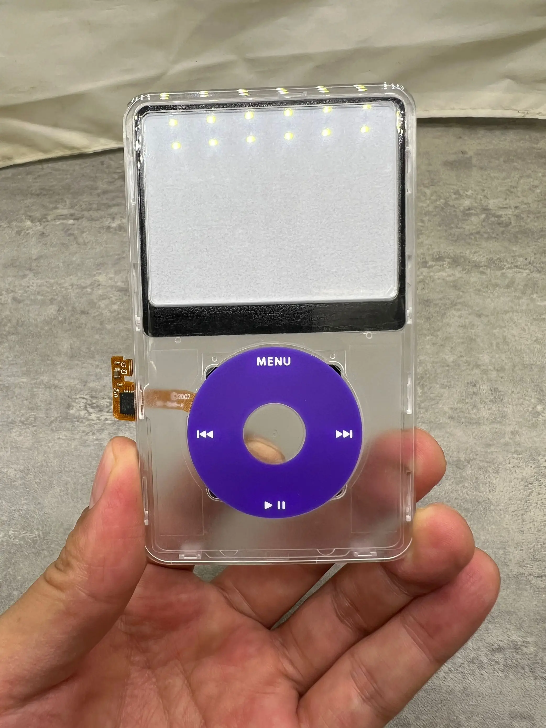 Clear Transparent Plastic Front Housing Case Multiple Color