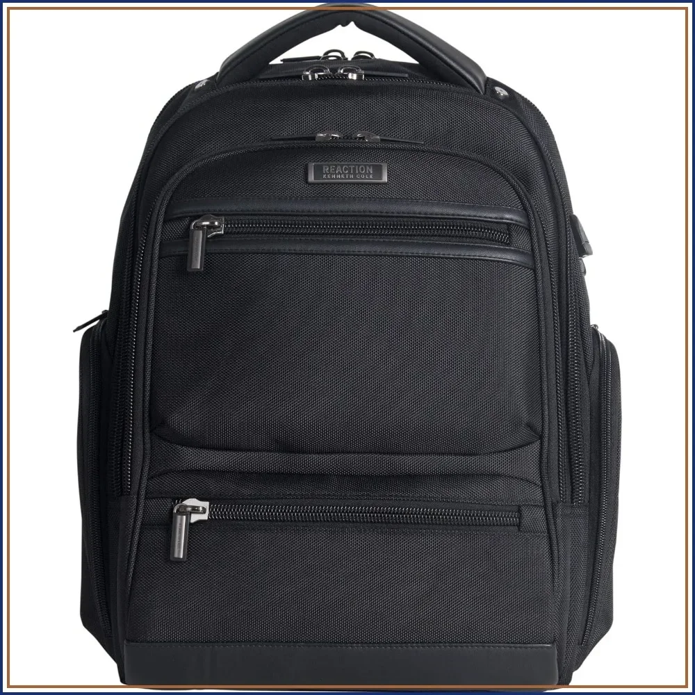 Travel Laptop Backpack 17" TSA-Friendly with USB Port, Black"
