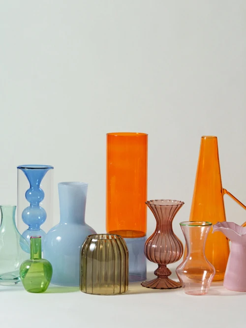 

Lightweight Cact High Borosilie Glass Small Vase Simple Decorative mat Sle Home Decoration Living Room Vase