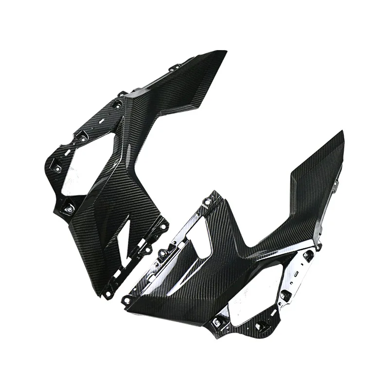 Acessórios adequados para motocicletas 2018 + 400 tampa do painel lateral inferior de fibra de carbono modificada